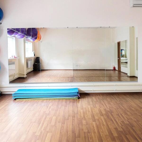 Fab Glass and Mirror Annealed Wall Mirror Kit for Gym and Dance Studio 36 x 60 Inches with Safety Backing