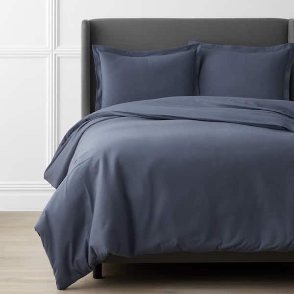 Blue,King Flanellette Duvet Cover & Pillowcase Set 100% Cotton Quality Fabric Super Soft