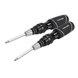 12-in-1 Quick-Load Ratcheting Screwdriver (2-Pack)