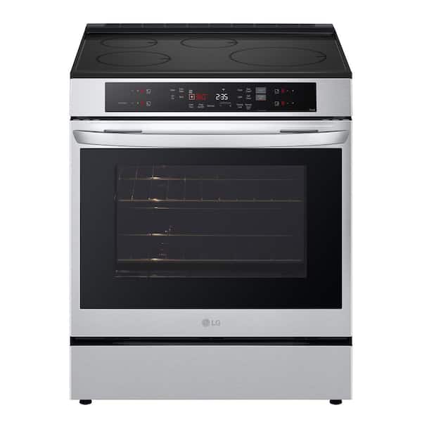 6.3 cu. ft. SMART Induction Slide-In Range in PrintProof Stainless Steel with Convection, EasyClean, and Air Fry Tray