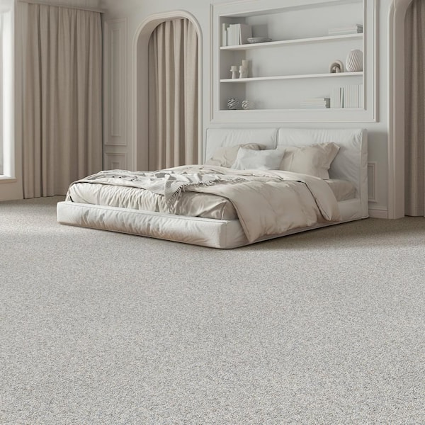 Manuscript III -Scroll Beige-65 oz. SD Polyester Texture Carpet - Installation Required