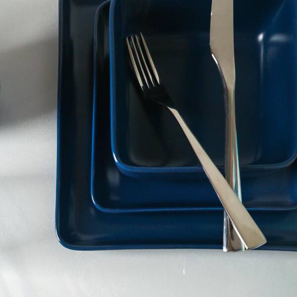 Stinson Enamelware Dinner Plate (Set of 4) Color: Navy