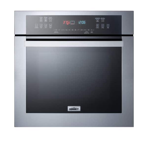 Summit Appliance 24 in. Single Electric Wall Oven in Stainless Steel