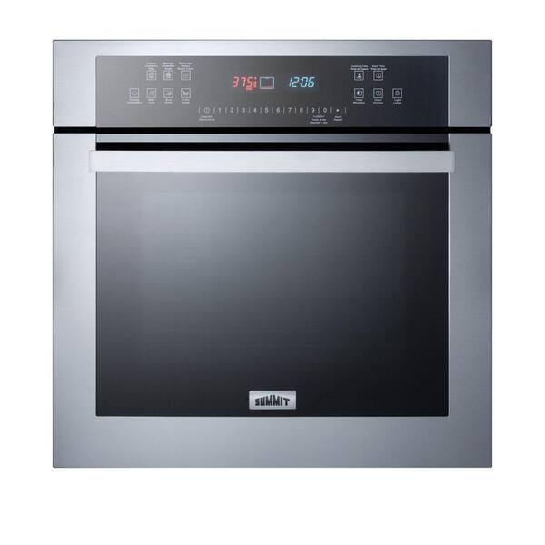 Summit Appliance 23.5 in. Single Electric Wall Oven in Stainless Steel
