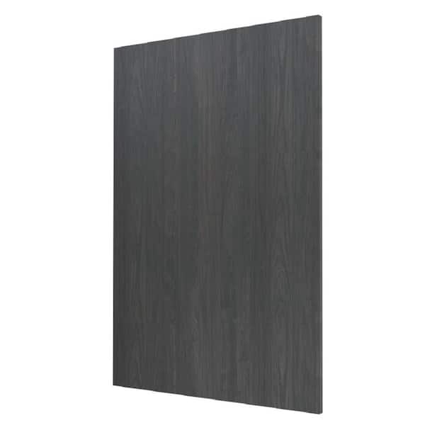 Cambridge Carbon Marine Slab Style Base Kitchen Cabinet End Panel (36 in W x 0.75 in D x 34.5 in H)