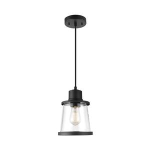 Globe Electric Evans 1-Light Matte Black Plug-In or Hardwire Wall ...