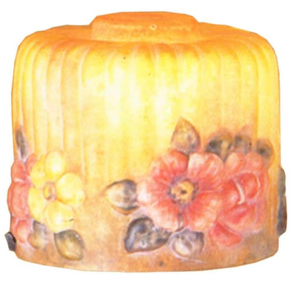 Puffy Bouquet 5 in Orange Colorful Glass Novelty Universal Shade with no fitter