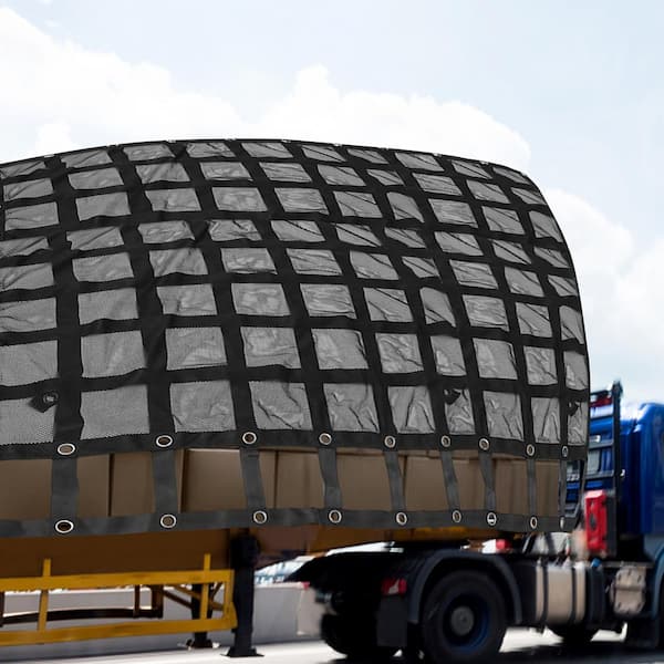 VEVOR Heavy-Duty Cargo Net w/Mesh 6 ft. x 4.7 ft. Truck Net Cap. 1100 lbs.  w/Cam Buckles and S-Hooks/Chain for Pickup Trucks BZD183X145CMAQW01V0 - The  Home Depot