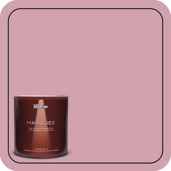 BEHR MARQUEE 1 qt. #100C-3 Birthday Candle Matte Interior Paint & Primer
