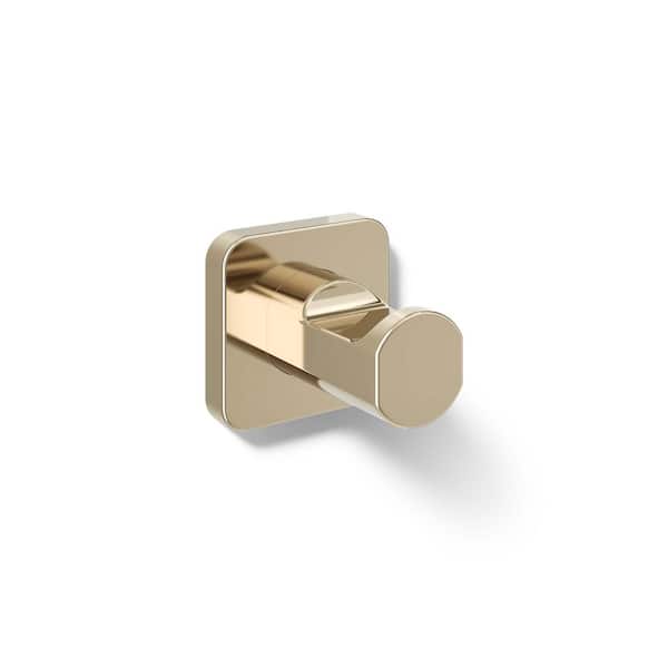 KOHLER Parallel Knob Robe/Towel Hook in Vibrant French Gold