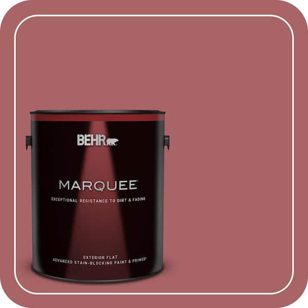 BEHR MARQUEE 1 gal. #PPU1-06 Rose Marquee Flat Exterior Paint & Primer