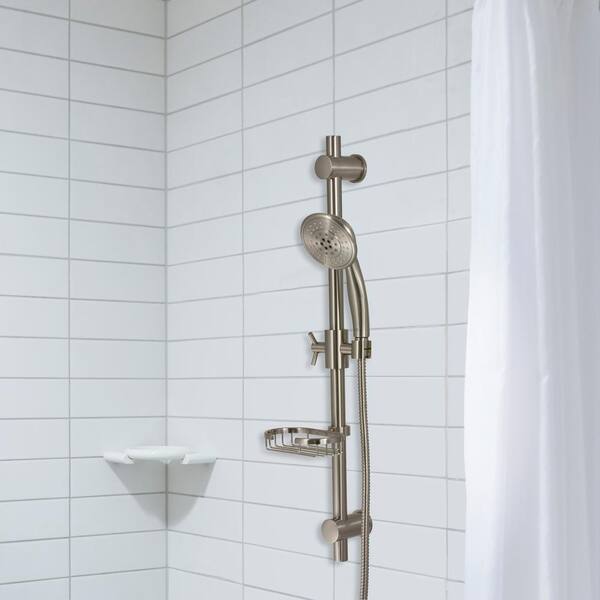 PULSE Showerspas 28 in. Adjustable Slide Bar Shower Panel 