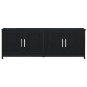 Strahm 68 in. Black Grain TV Stand Fits TV's up to 75 in.