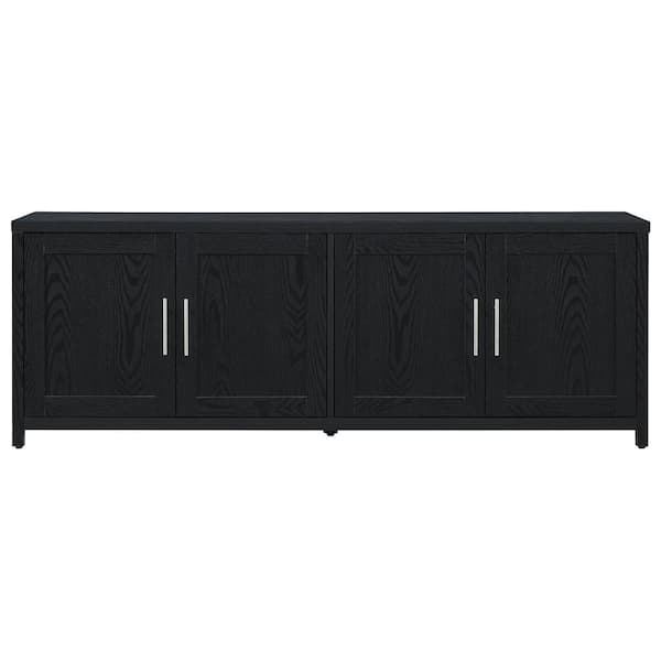 Meyer&Cross Strahm 68 in. Black Grain TV Stand Fits TV's up to 75 in.