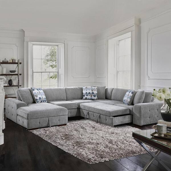 Chenille sectional with chaise discount