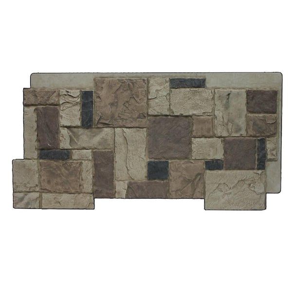 Superior Building Supplies Faux Windsor Stone 24-3/4 in. x 48-3/4 in. x 1-1/4 in. Panel Rustic Lodge