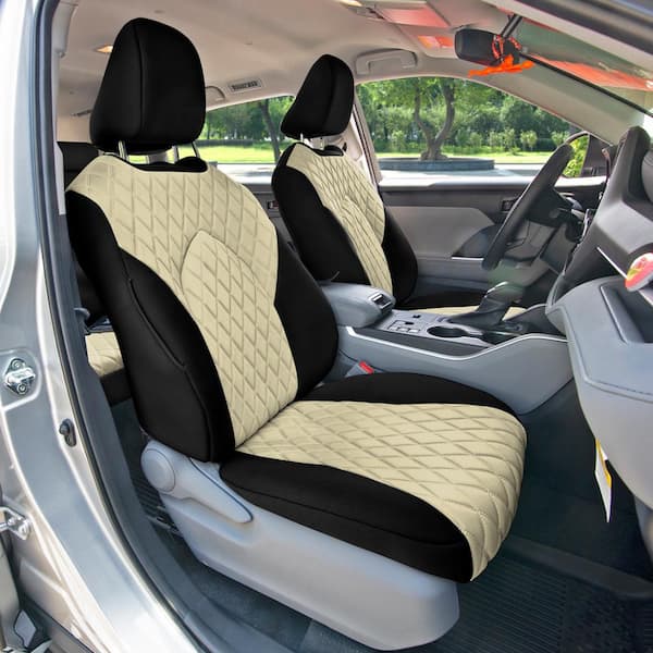 Premium Car Seat Cushions - Front Set Beige