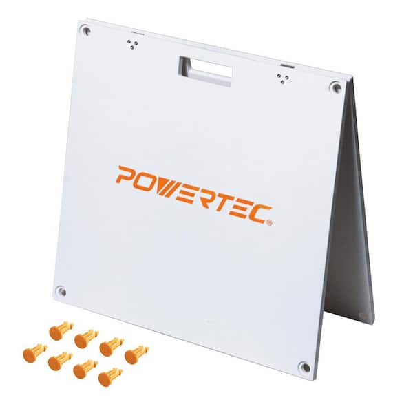 ‎POWERTEC Arachni Flex 24 in. x 48 in. Waterproof PVC Foldable Workbench Tabletop w/Quick-Insert Locks-Portable Work Surface