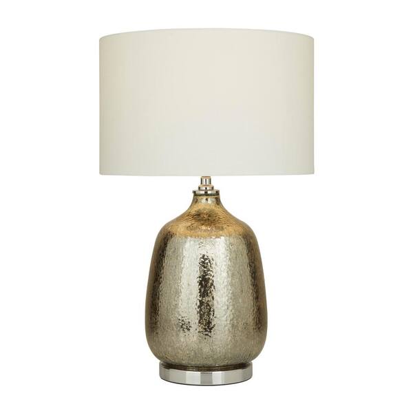 Bedenken elegant Niet genoeg Litton Lane 25 In. Silver Linen Traditional Table Lamp 040974 - The Home  Depot