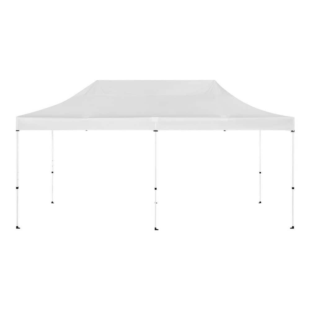 Everbilt 20 ft. x 10 ft. Commercial Cross Truss Canopy with Central ...