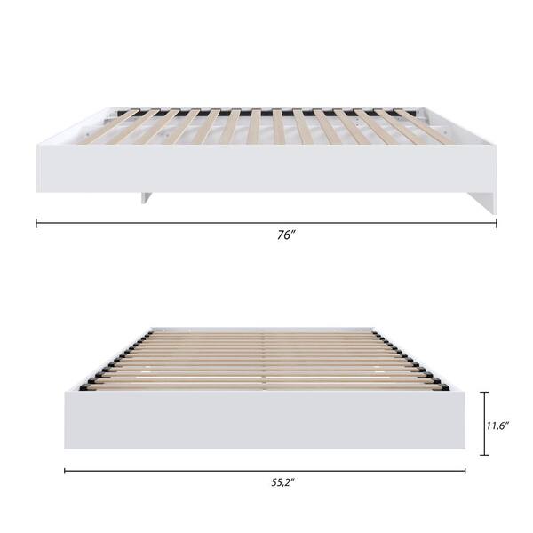 Nexera Acapella Full Size Platform Bed 345403 - The Home Depot