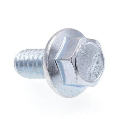 Stainless Steel Hex Cap Serrated Flange Bolt FT UNC #10-24 x 3/4" Qty 25