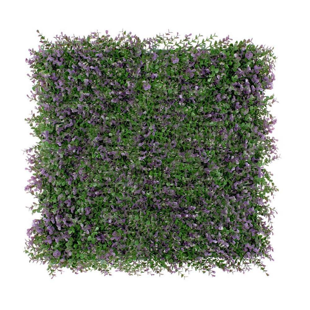 BANSA ROSE 20 in. H x 20 in. W Plastic Artificial Ivy Lavender