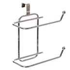 Basicwise Over The Tank Two Slot Tissue Organizer Toilet Tissue Paper Roll  Holder Dispenser Toilet Paper Holder in Chrome QI004050 - The Home Depot