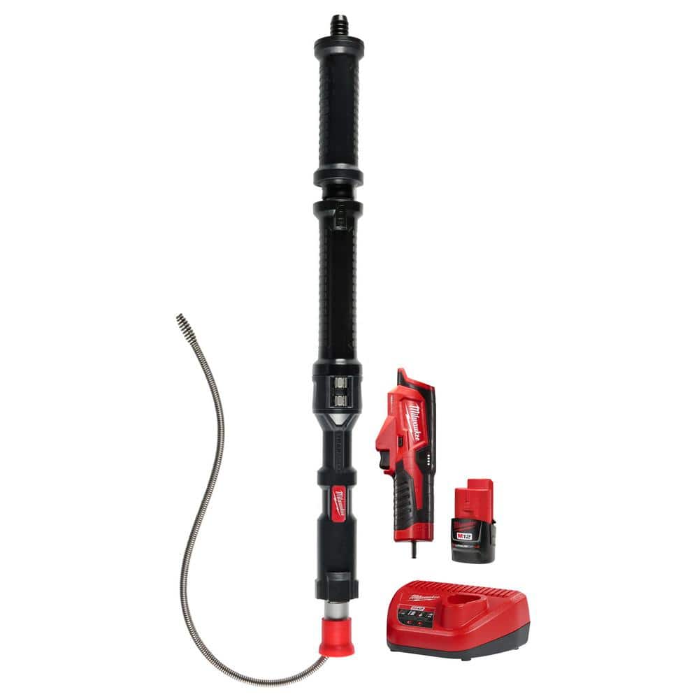 Milwaukee M12 Trap Snake 12V Lithium-Ion Cordless 4 ft. Urinal Auger Drain Cleaning Kit -  3574-21