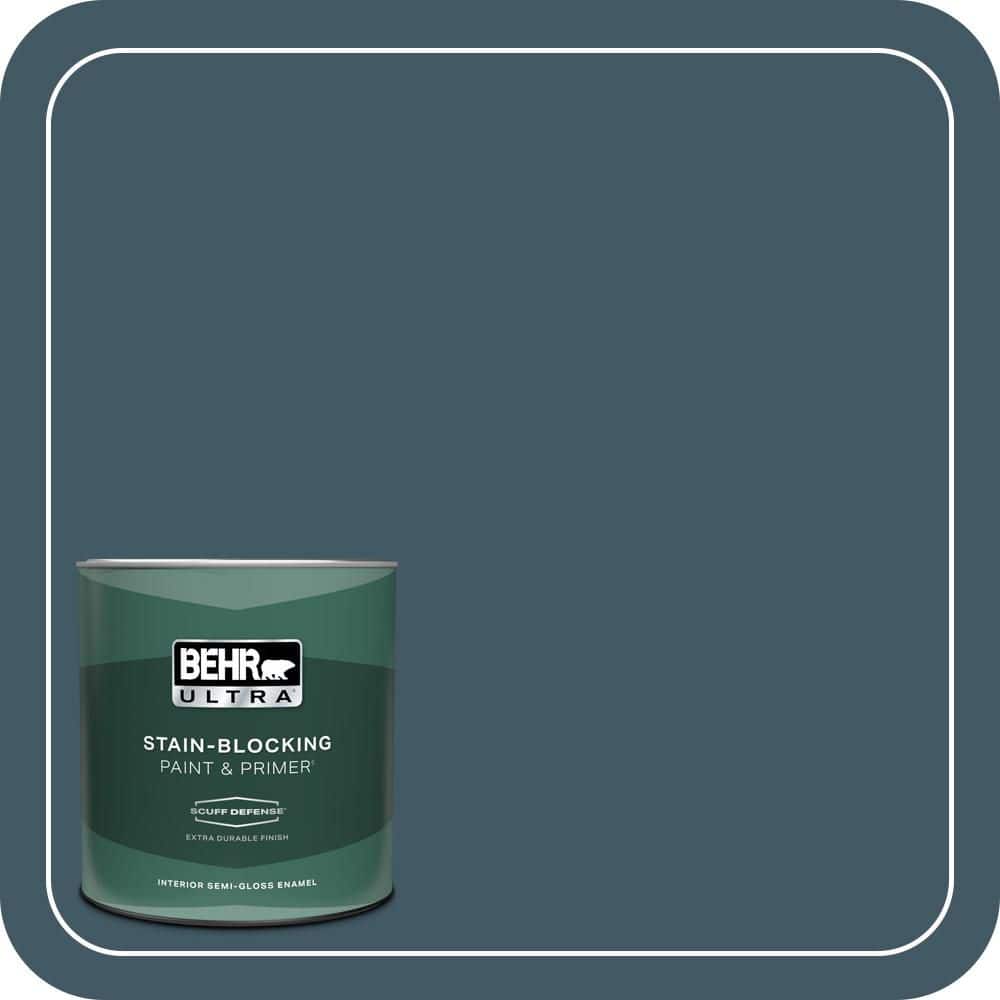 1 qt. #S480-7 Midnight in the Tropics Extra Durable Semi-Gloss Enamel Interior Paint & Primer price history on PriceWatchPro