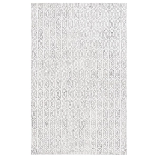 Ebony Natural/Ivory 6 ft. x 9 ft. Modern Area Rug