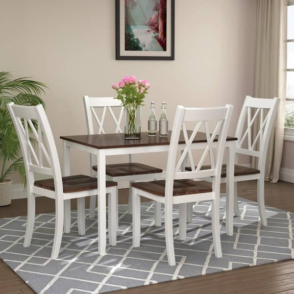 white color dining table set