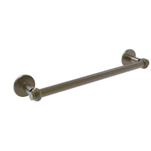 Continental Collection 30 in. Towel Bar with Twist Detail in Antique Brass