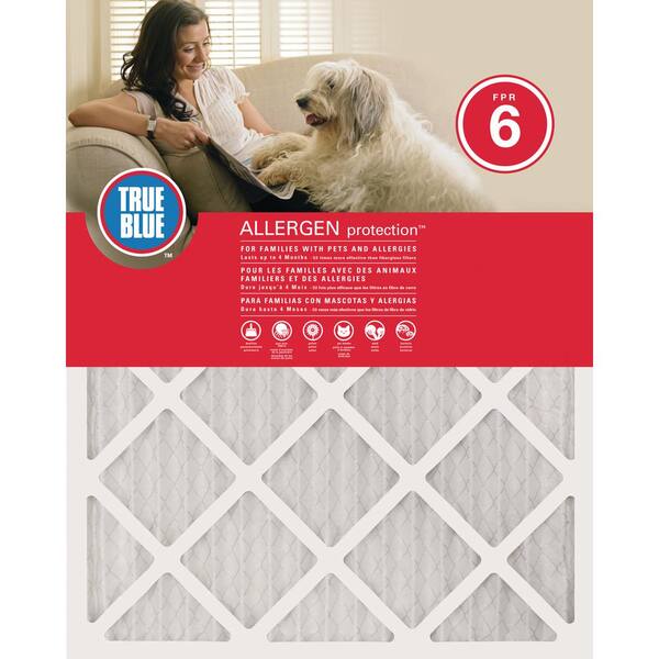 Protect Plus 13  x 21.5  x 1  Allergen and Pet Protection FPR 6 Air Filter (4-Pack)