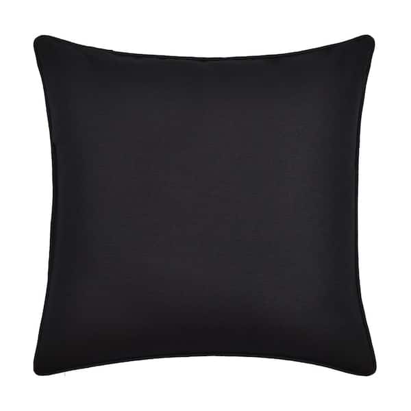 Unbranded Calabria Black Jacobean Polyester Euro Sham 26 in. L x 26 in. W