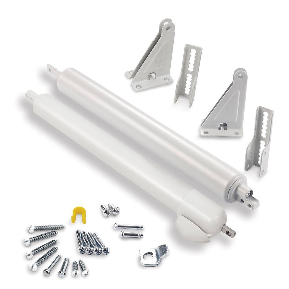 IDEAL SECURITY White, Top and Bottom Storm Door Closer Kit for Heavy Storm Doors BK9609W The