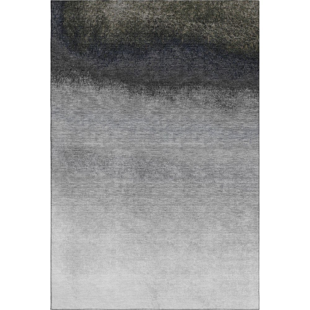 Mayfield Premium Machine Washable Abstract AMF2012 Silver 3 ft. x 5 ft. Area Rug price history on PriceWatchPro