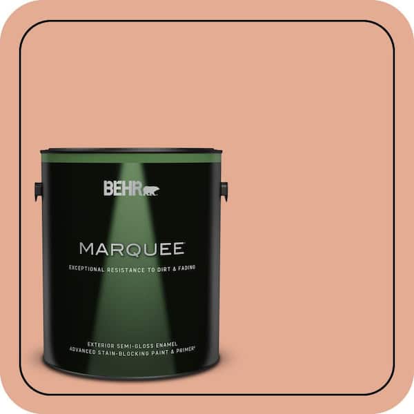 BEHR MARQUEE 1 gal. #M200-4 Coral Cloud Semi-Gloss Enamel Exterior Paint & Primer