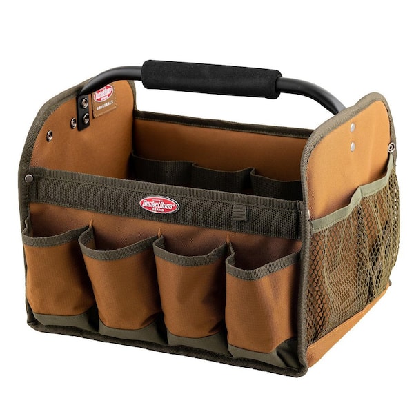 Bucket Boss Part # 60088 - Bucket Boss 16 In. Open Top Soft Tool Tote Bag -  Tool Bags, Pouches & Organizers - Home Depot Pro