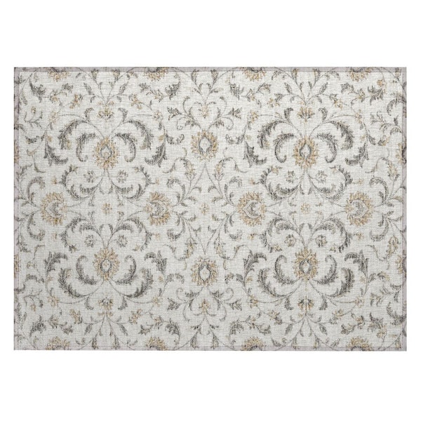 Chantille Machine Washable Indoor/Outdoor Abstract ACN3078 Ivory 2 ft. x 3 ft. Accent Rug