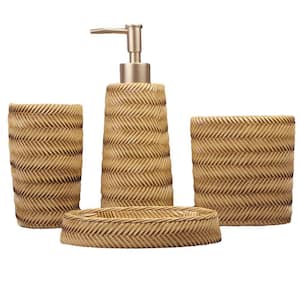 Dracelo 6-Piece Bathroom Accessory Set with Toothbrush Holder and