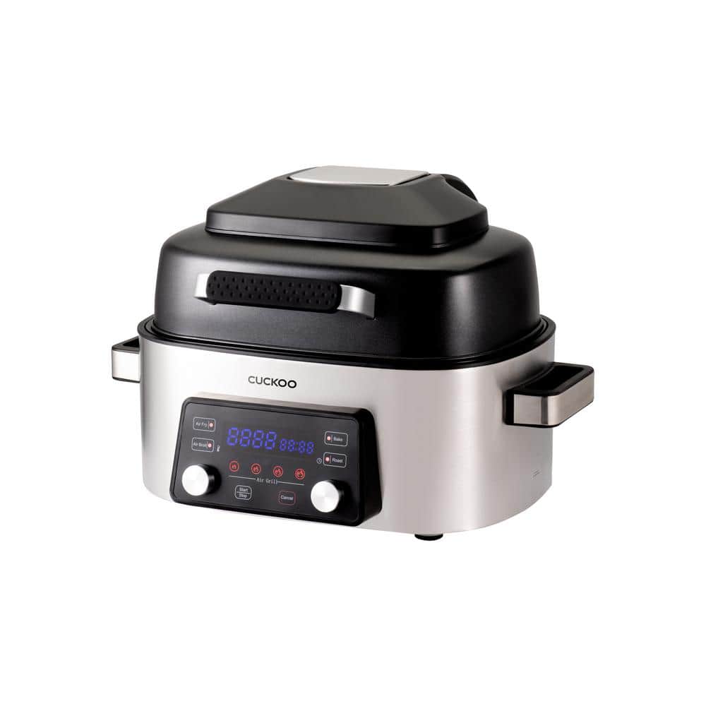 CUCKOO 6-Quart Stainless Steel Countertop Air Grill and Fryer
