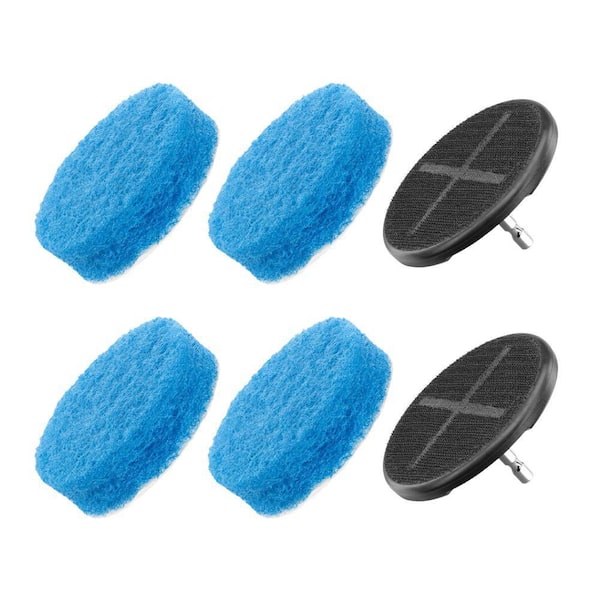 3.5 in. Scour Pad Cleaning Accessory Kit 3-Piece with Hex Shank Compatibility (2-Pack)