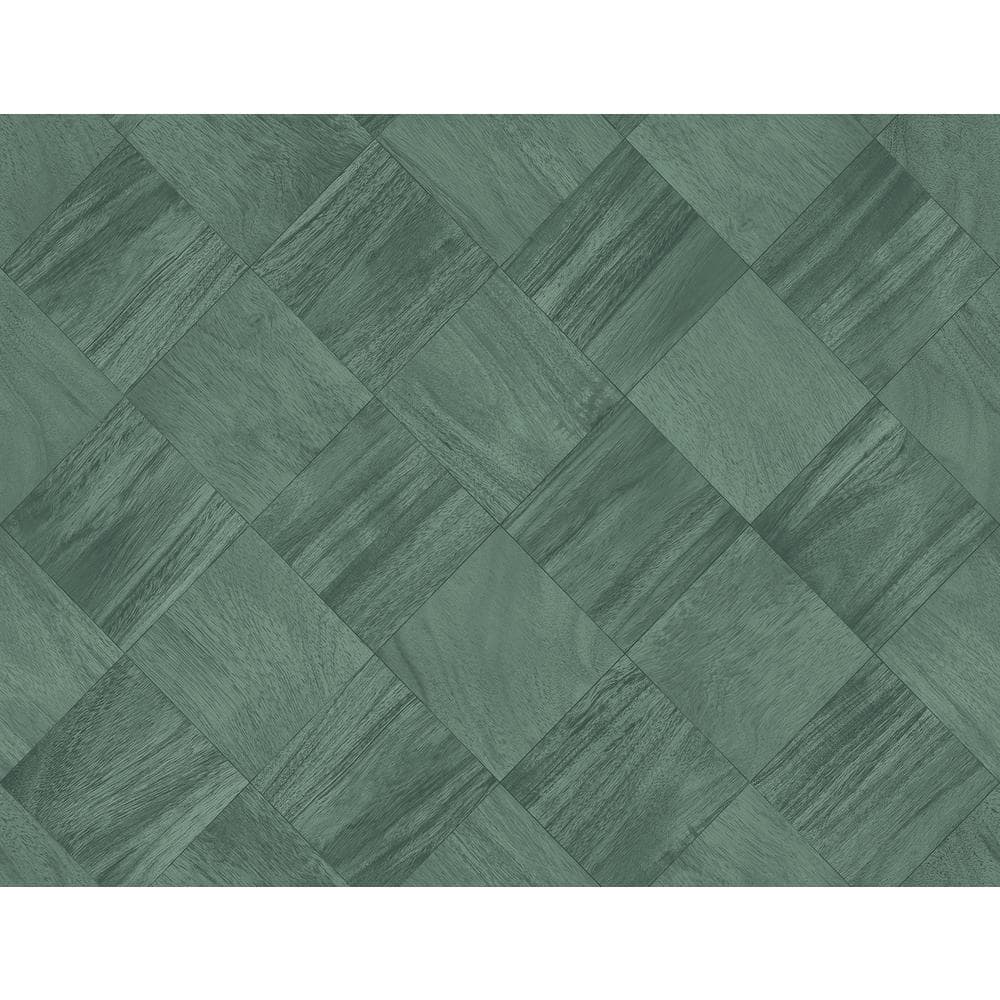 Thriller Green Wood Tile Vinyl Non-Pasted Matte Repositionable Wallpaper price history on PriceWatchPro