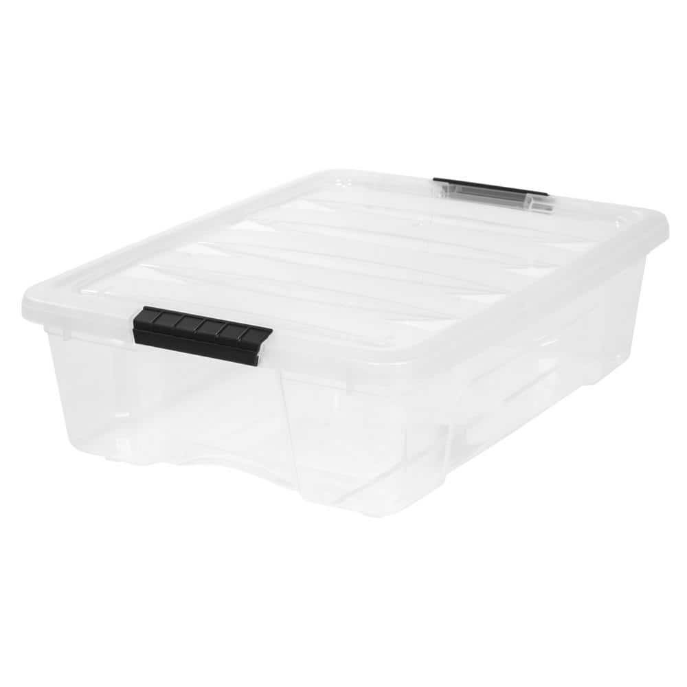 Really Good Stuff® Stackable Storage Tubs With Locking Lids