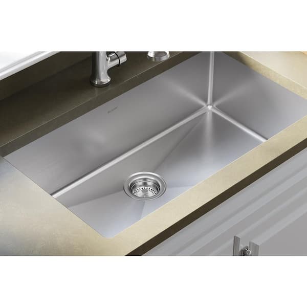 Elkay - Crosstown 32 in. Undermount Single Bowl 18-Gauge Stainless Steel Kitchen Sink Only