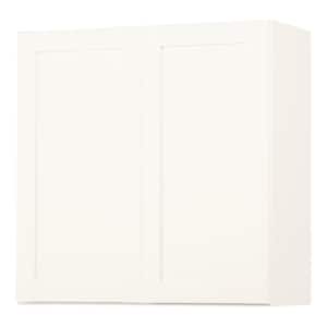 Westfield Feather White Assembled Wall Kitchen Cabinet (30 in. W x 12 in. D x 30 in. H)