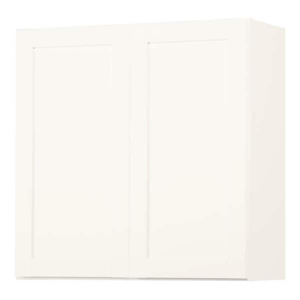 Hampton Bay Westfield Feather White Assembled Wall Kitchen Cabinet (30 in. W x 12 in. D x 30 in. H)