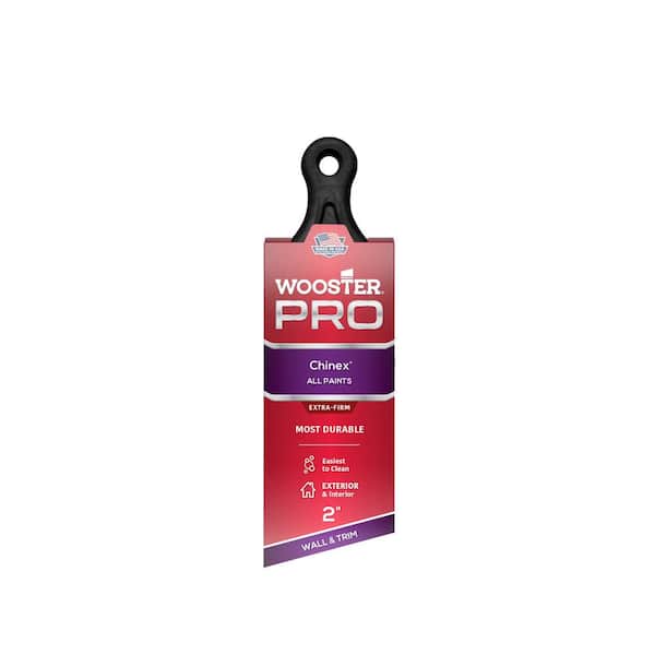 Wooster 2 in. Pro Chinex Short Handle Angle Sash Brush