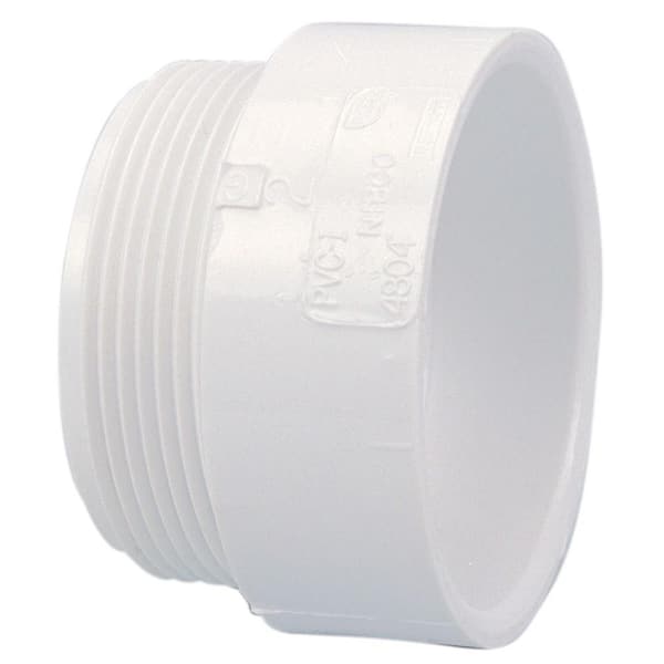 NIBCO 4 in. PVC DWV Hub x MPT Male Adapter Fitting